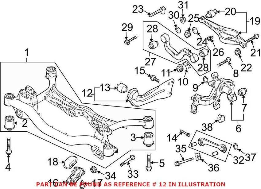 Audi VW Control Arm - Rear Lower 3C0505223F